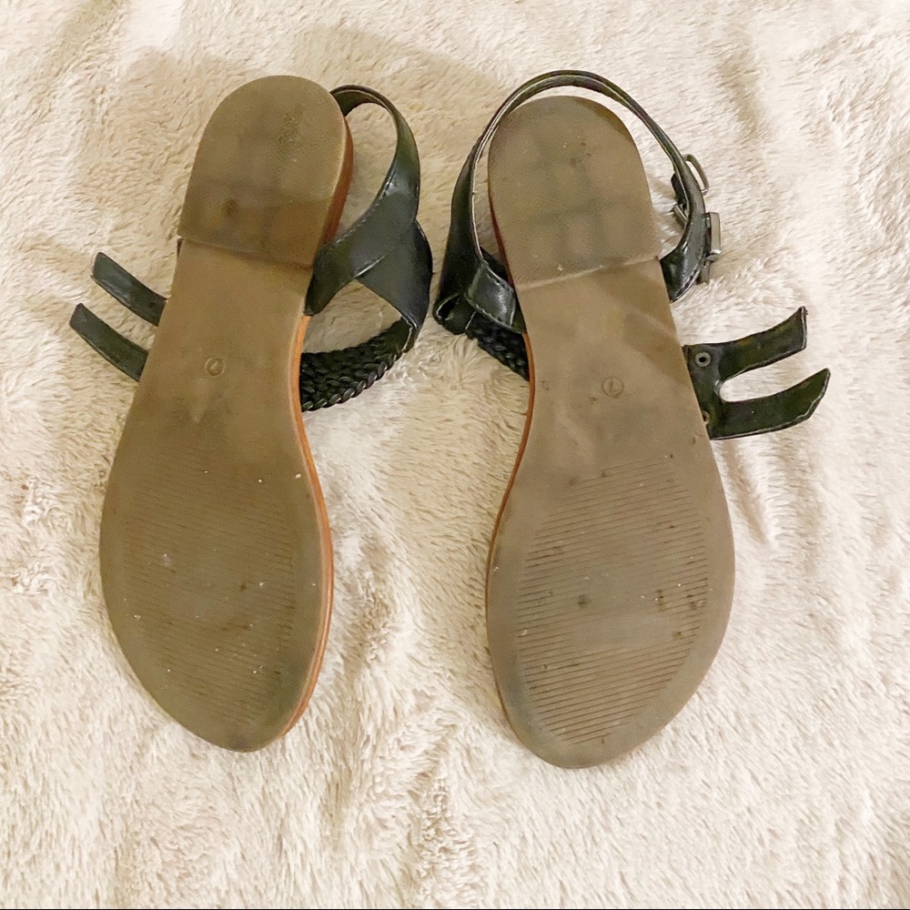 MIA Black Buckle Sandals - Picture 3 of 3